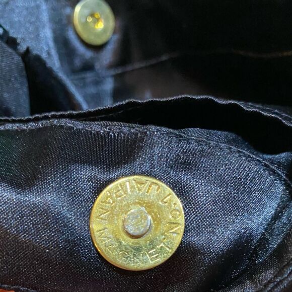 NWOT Vintage handmade 80’s Embroidered Beaded Satin Purse - Picture 6 of 7